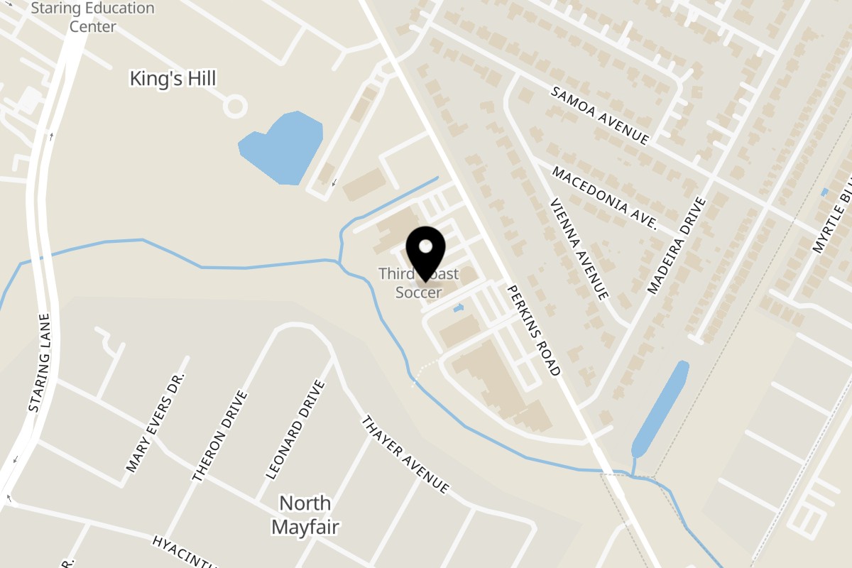 Map showing the location of New York Bagel Company Perkins . on 8342 Perkins Rd. in Baton Rouge